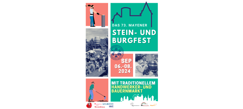 Plakat Stein und Burgfest 2024