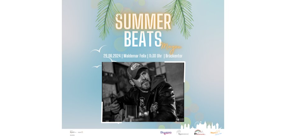 Flyer zu Waldemar Felix am 29. Juni bei den Summer Beats