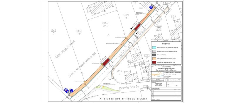 Lageplan zum 3. Bauabschnitt