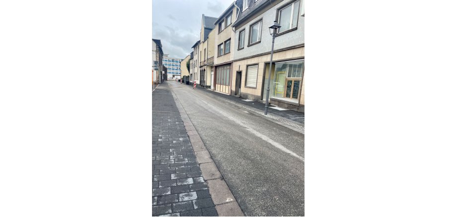 Bild einer Straße nach dem Umbau