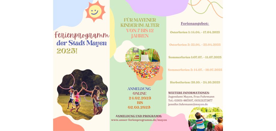 Flyer des Ferienprogramms